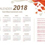 Kalender 2018 Lengkap