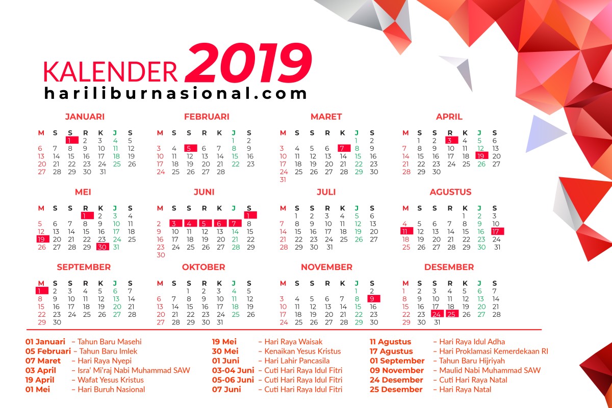 Kalender Libur Nasional 2025 Indonesia - Bea Luciana